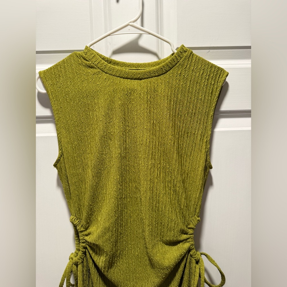 Cutout Drawstring Mini Dress - Picture 3 of 8